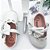 Sapatilha Baby Gambo Branco Gloss Laço - Imagem 4
