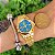 Relógio Orient 3 Estrelas Feminino Automático Banhado A Ouro BNQ1A001LK - Imagem 4