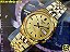 Relógio Seiko 5 Automático Dourado Calendário Duplo Snk366k1 - Imagem 5