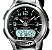 Relógio Casio Masculino Anadigi Aq-180wd-1bvdf Aço Inox - Imagem 1