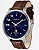 Relógio Lince Masculino Mrch031s D2nb Azul Couro Marrom - Imagem 1