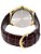 Relógio Feminino Casio Mini Visor Preto Pulseira De Couro Marrom-escuro Dourado - Imagem 9