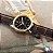 Relógio Feminino Casio Mini Visor Preto Pulseira De Couro Marrom-escuro Dourado - Imagem 5