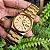 Relógio Masculino Pulsar Quartz Calendário Vintage Dourado - Imagem 3