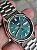 Relógio Seiko 5 Automático 21 Rubis Vintage Verde Prateado - Imagem 2