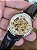 ROTARY SKELETON AUTOMÁTICO PULSEIRA COURO ANOS 90 40MM - Imagem 6