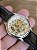 ROTARY SKELETON AUTOMÁTICO PULSEIRA COURO ANOS 90 40MM - Imagem 7