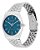 Relógio Casio MTP-B145D-2A2VDF Azul Aço Quartz Calendário 50M Original - Imagem 3