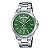 Relógio Casio MTP-1381D-3AVDF Verde Aço Dia Data 50M Original - Imagem 1