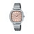 Relógio Casio Feminino LTP-B166D-4AVDF Rosa Retangular Aço Inox 50M - Imagem 1