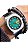 Relógio Technos Galaxy Suíço Eta 2789-1 Verde Oceano Anos 70 - Imagem 1