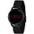 Relógio Feminino Lince LDN4647L LED Vermelho Preto Mesh - Imagem 1
