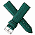 Pulseira Chainon P/ Relógio Couro De Porco 24mm Verde Escuro - Imagem 1