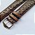 Pulseira Chainon P/relógio 20mm Couro De Avestruz Av33g - Imagem 3