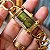 Relógio Ecclissi Feminino Vintage Dourado Verde Quartz - Imagem 5