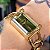 Relógio Ecclissi Feminino Vintage Dourado Verde Quartz - Imagem 2