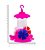 Bebedouro Beija-Flor 3 Flores Gold com Chapéu Anti-formiga e Bandeja. 220ml. - Imagem 2