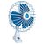 Ventilador Giratorio 12v Marinizado Com 3 Laminas De 152mm - Imagem 1