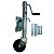 Pedestal Roda Jockey Wheel Prata Zincada Top 95 E 70cm - Imagem 1