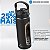 Garrafa Térmica Arell Straw FlaskBlack Esporte Fitness 532ml - Imagem 3