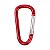 Mosquetão de Aluminio Para Camping Chaveiro Vermelho 70mm - Imagem 1