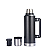 Garrafa Térmica Inox Com Alça Para Viagem Camping 1,3L Preto - Imagem 6