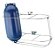 Suporte Para Três Defensas 23 Cm Aço Inox F2 A F4 G4 E G5 - Imagem 1