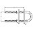 Gancho Amarra De Proa U Bolt 1/2 Pol Aço Inox Parafuso U - Imagem 2