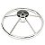 Volante Náutico Em Aço Inox 39 Cm Cinco Raios Lancha Fishing - Imagem 2