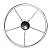 Volante Náutico Em Aço Inox 39 Cm Cinco Raios Lancha Fishing - Imagem 1