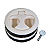 Puxador Redondo Em Nylon 6 Cm Com Chave Tampa Porta Lancha - Imagem 1