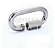 Link Oval 6Mm Em Aço Inox 316 Com Trava Carga Máx 11,3Kg - Imagem 2