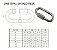Link Oval 6Mm Em Aço Inox 316 Com Trava Carga Máx 11,3Kg - Imagem 5