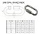 Link Oval 8Mm Em Aço Inox 316 Com Trava Carga Máx 20,1Kg - Imagem 5