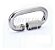 Link Oval 12Mm Em Aço Inox 316 Com Trava Carga Máx 45,2Kg - Imagem 2