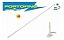Antena Vhf Marítima Supergain 6Dbs 2,3 Metros Para Rádio Vhf - Imagem 2