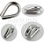 Kit 5 Sapatilha Anilha 3 Mm Aço Inox Para Cabo De Aço Corda - Imagem 2