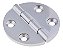 Dobradiça Em Aço Inox Oval 64 X 64 Mm Reforçada Porta Janela - Imagem 4
