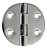 Dobradiça Em Aço Inox Oval 64 X 64 Mm Reforçada Porta Janela - Imagem 1