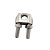 Grampo Abraçadeira Clips Em Aço Inox Para Cabo De Aço 1/8Pol - Imagem 2