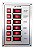Painel Elétrico Com 6 Botões 12V-24V Led Vermelha Barco - Imagem 2