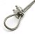 Grampo Abraçadeira Clips Em Aço Inox Para Cabo De Aço 1/2Pol - Imagem 3