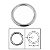 Anel Circular 4 X 25Mm Em Aço Inox Para Toldos Capota Barco - Imagem 3