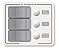 Painel Elétrico De Instrumento 3 Botões 12-24v Com Leds - Imagem 2