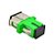 Acoplador Adaptador SC-APC Simplex Metal Verde JZ-7002-2 - Imagem 2