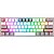 Teclado Gamer Sem Fio Redragon Fizz Pro K616-Rgb Usb - Branco/Cinza (Inglés) - Imagem 1