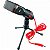 Microfone Kolke Kpi-047 + Tripé - Preto/Vermelho - Imagem 1