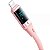 Cabo Usb-A Para Lightning Mcdodo Ca1911 Com Tela Digital - Rosa 1.2 Metros - Imagem 2