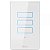 Interruptor Inteligente Touch 4Life Fl801-3 3 Botão - Branco - Imagem 1