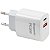 Adaptador Usb-C E Usb-A Ecopower Ep-7038 20 W - Branco - Imagem 1